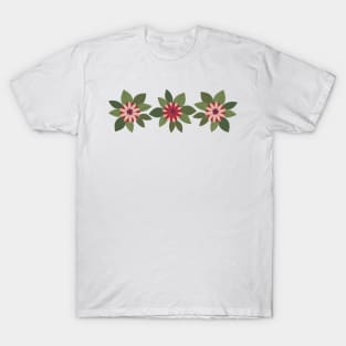 Bold minimalist floral bouquet in oranges, mustards and greens T-Shirt